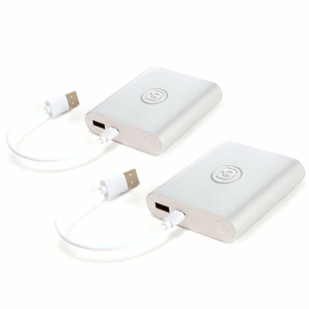 2 Pack - 5V Rechargeable Jacket and Gilet USB Power Bank