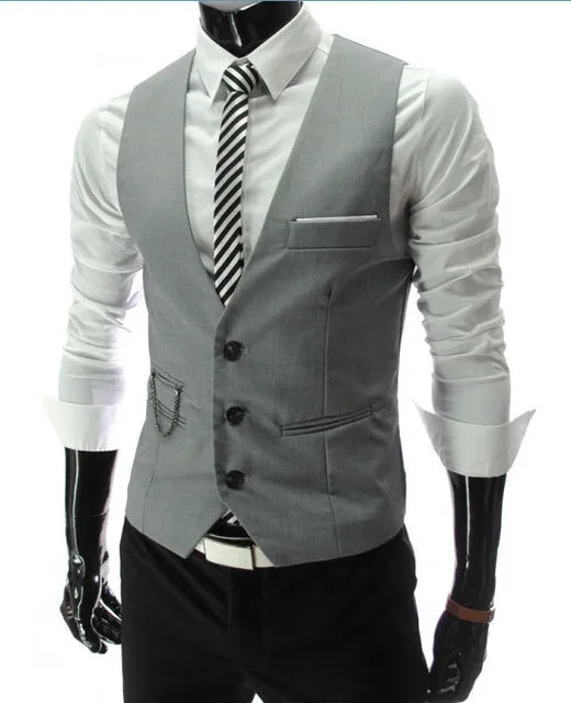 2019 New Arrival Dress Vests For Men Slim Fit