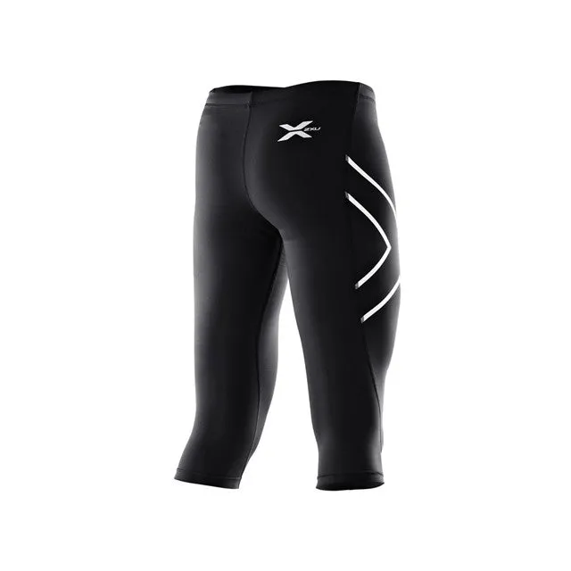 2XU Womens Compression 3/4 Tights | Black