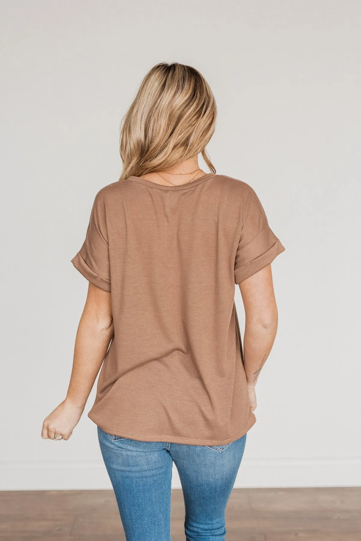 Above And Beyond Short Sleeve Shirt- Taupe