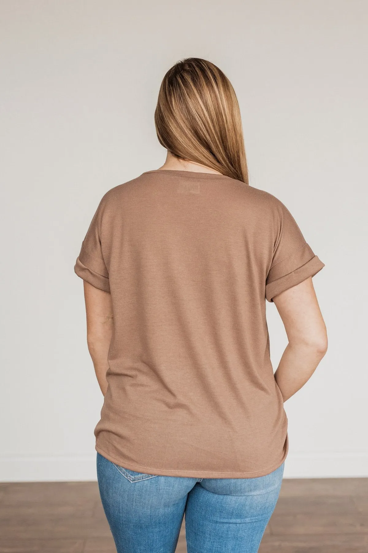 Above And Beyond Short Sleeve Shirt- Taupe