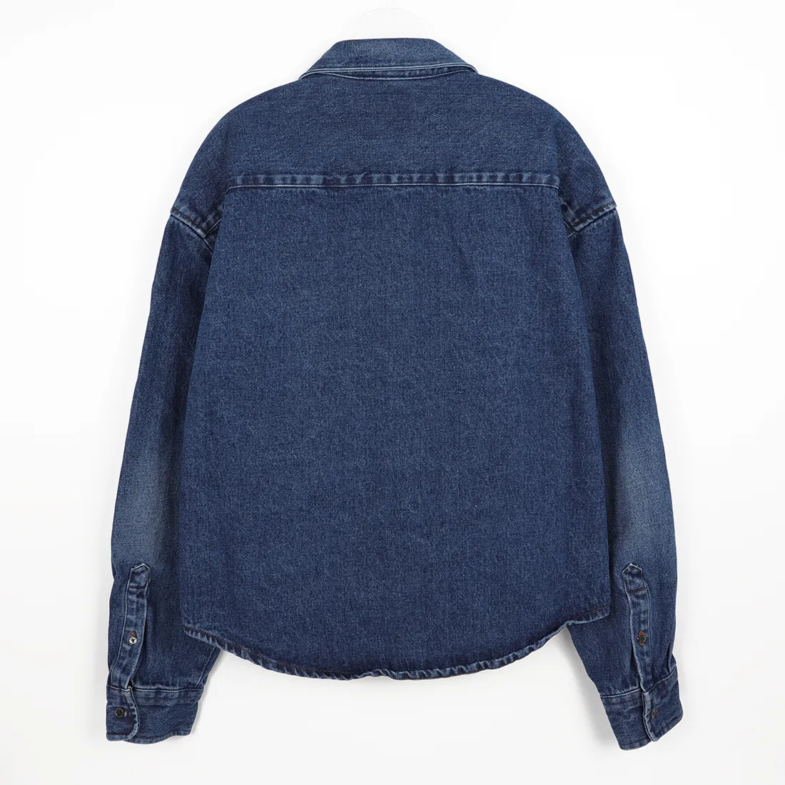 AMI PARIS  |Button-down Unisex Denim Street Style Long Sleeves Logo