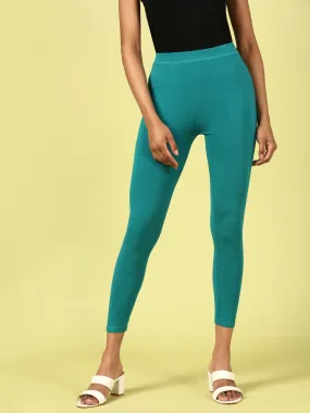 Ankle Length Leggings Viscose-Sea Green