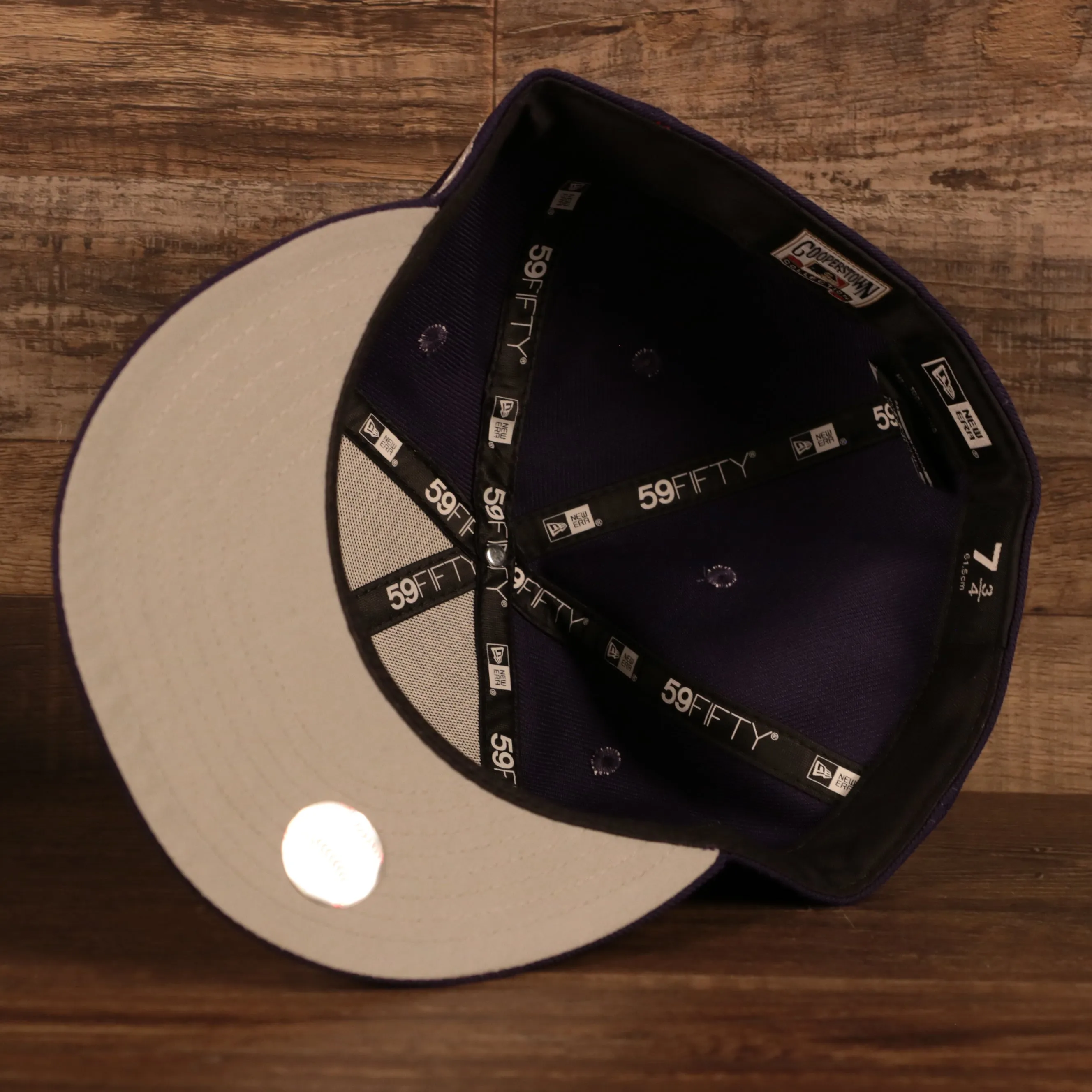 Arizona Diamondbacks Cooperstown Upside Down Logo Gray Bottom 59Fifty Fitted Cap