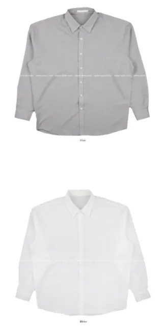 ASCLO  |Button-down Unisex Linen Street Style Long Sleeves Plain