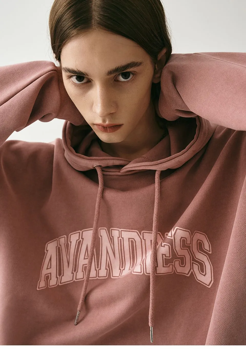 AVANDRESS  |Unisex Sweat Street Style Long Sleeves Plain Oversized Logo