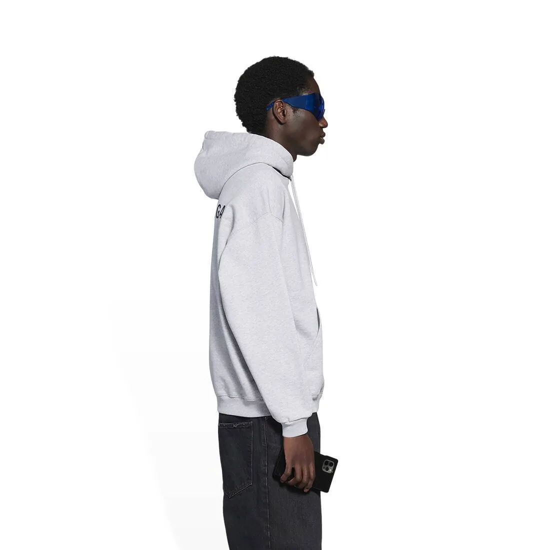 BALENCIAGA  |Street Style Long Sleeves Plain Cotton Oversized Logo Luxury