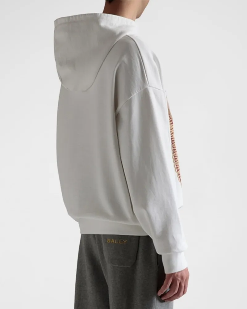 BALLY  |Unisex Street Style Long Sleeves Cotton Oversized Hoodies