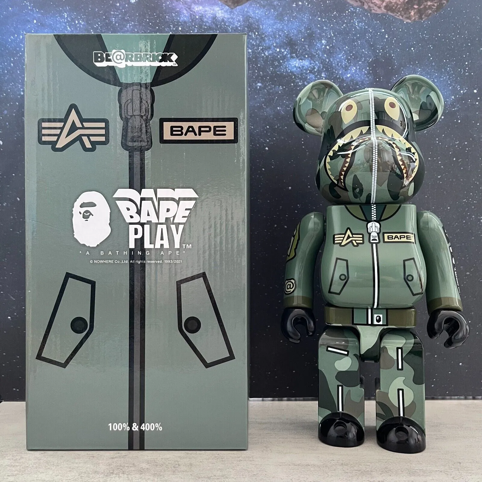 BE@RBRICK 400% Bluetooth Speaker Building Block Violent Bear Collectible Figure