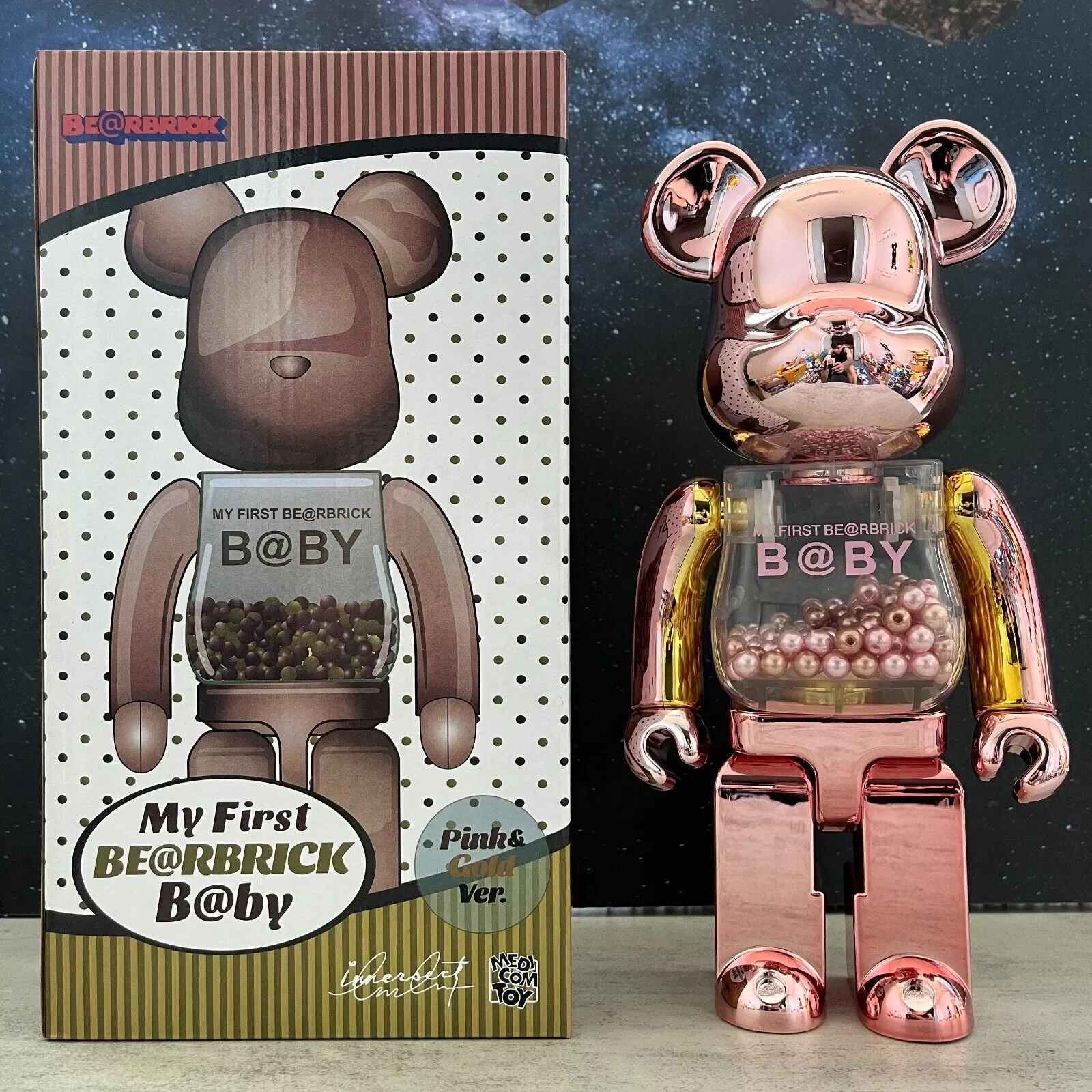 BE@RBRICK 400% Bluetooth Speaker Building Block Violent Bear Collectible Figure