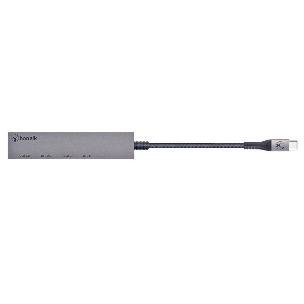 Bonelk Long-Life USB-C 4-in-1 Multiport Slim Hub