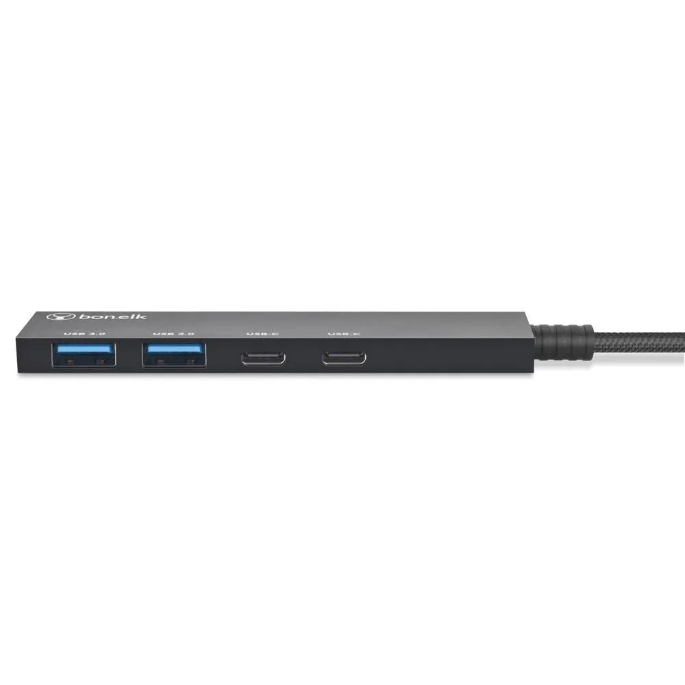 Bonelk Long-Life USB-C 4-in-1 Multiport Slim Hub