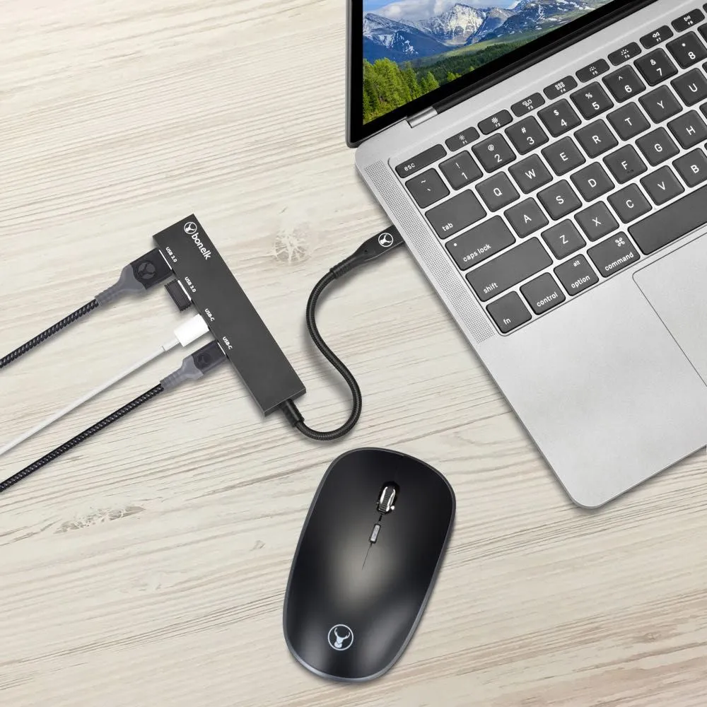 Bonelk Long-Life USB-C 4-in-1 Multiport Slim Hub