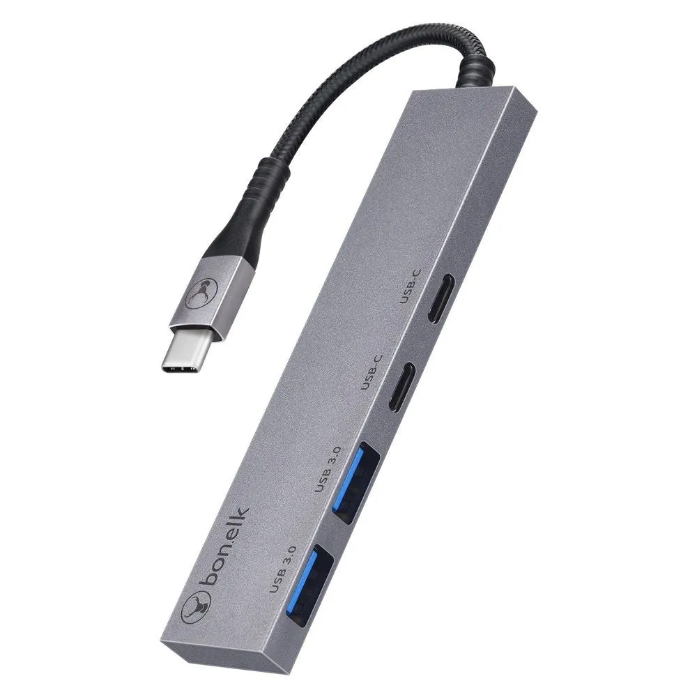 Bonelk Long-Life USB-C 4-in-1 Multiport Slim Hub