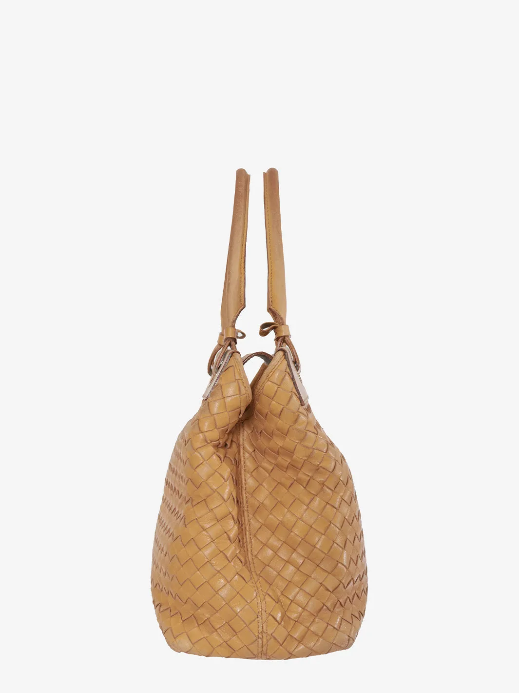 Bottega Veneta Beige Leather Bag