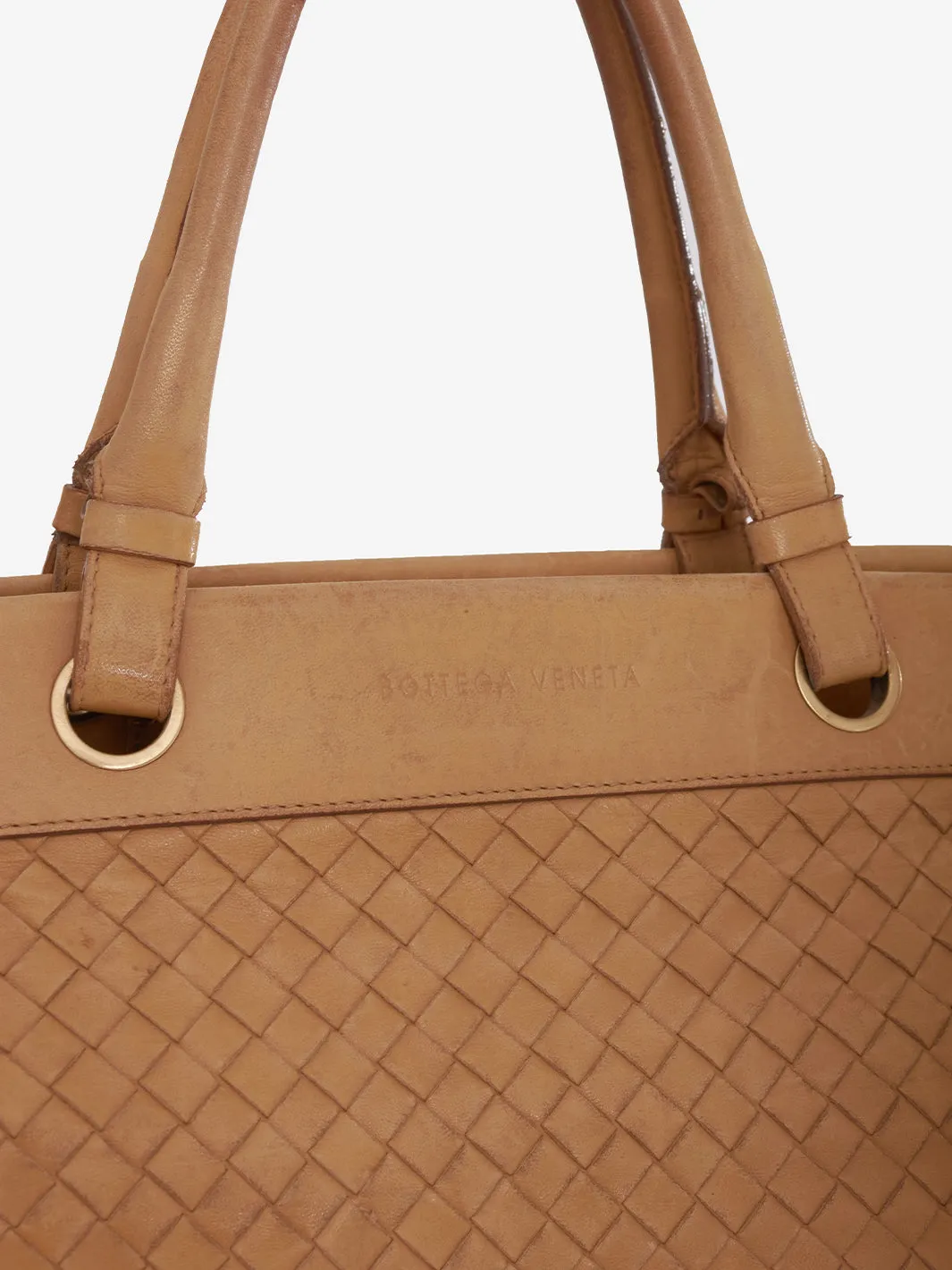 Bottega Veneta Beige Leather Bag