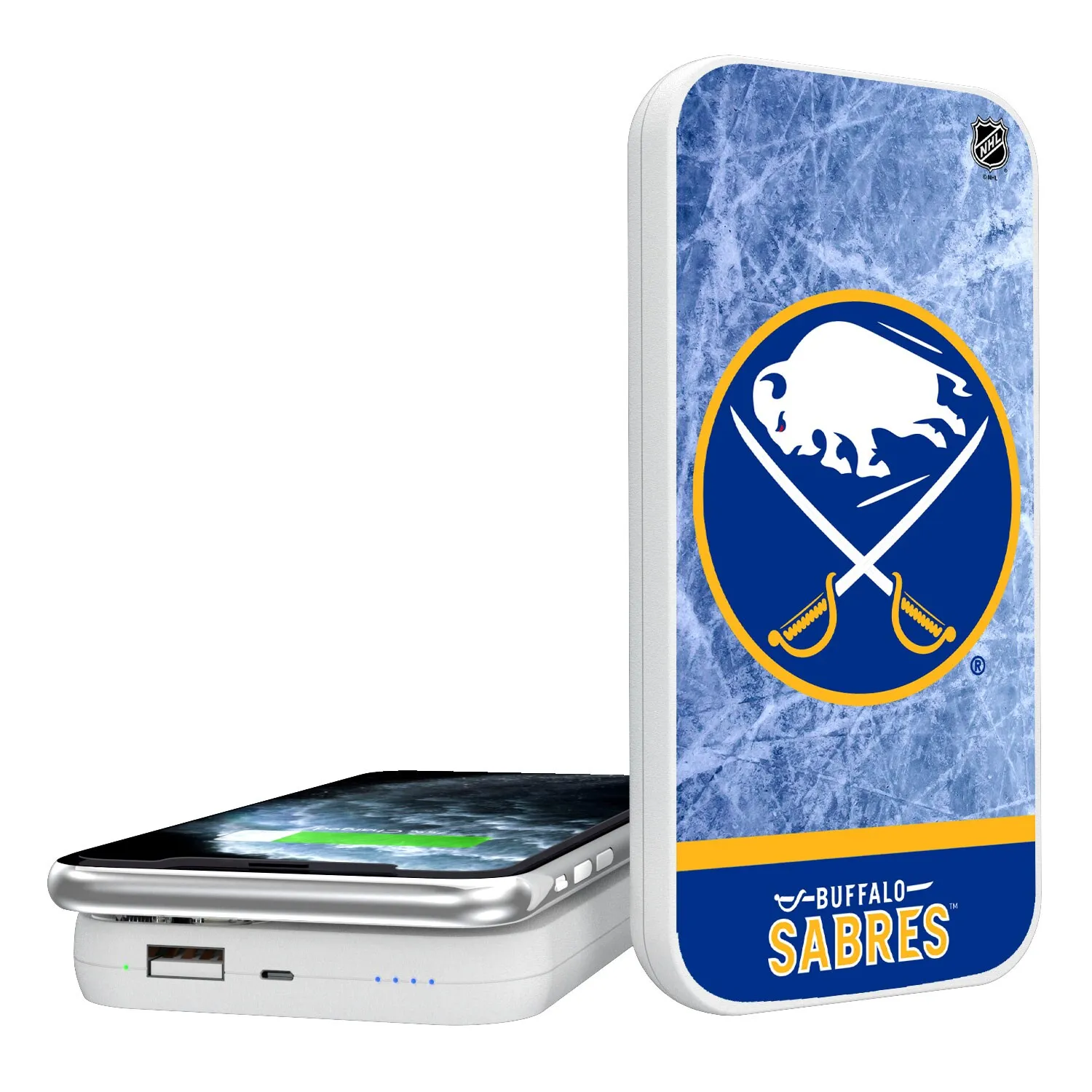 Buffalo Sabres Wordmark Wireless Power Bank