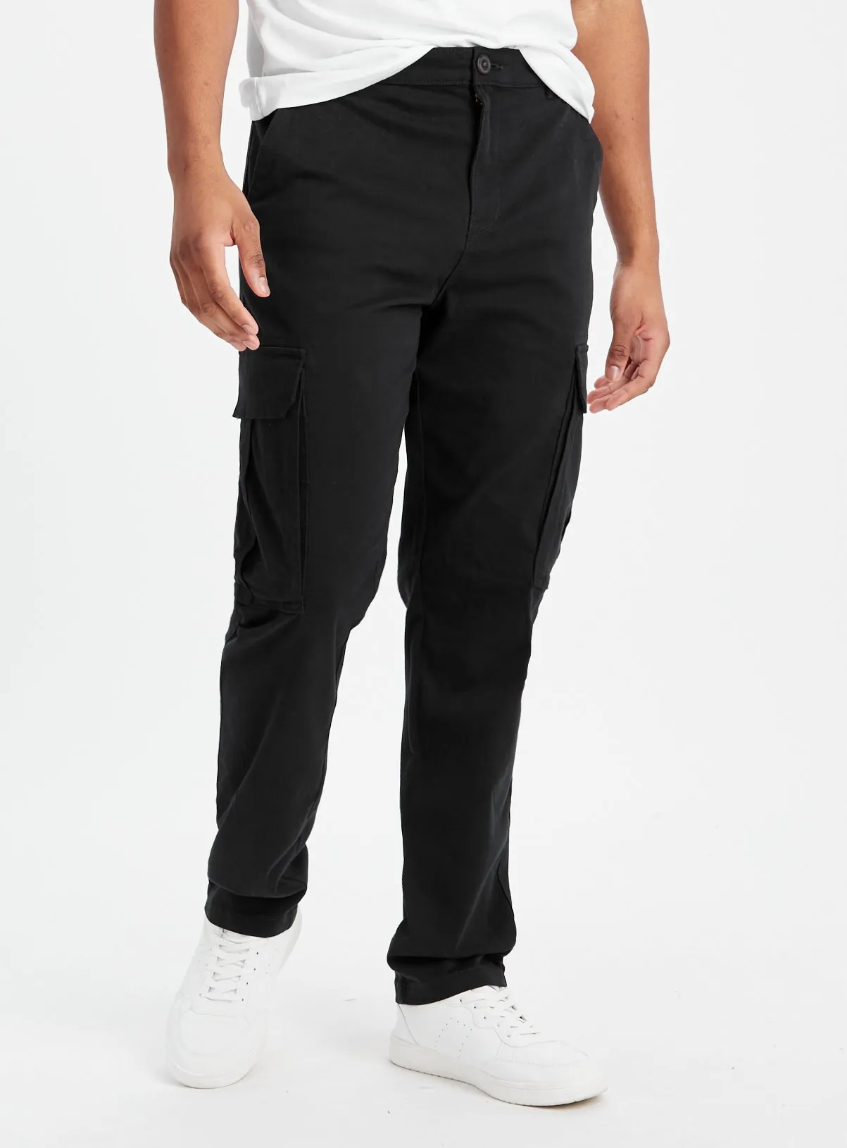 Buy Navy Cargo Trousers 38S | Trousers | Tu