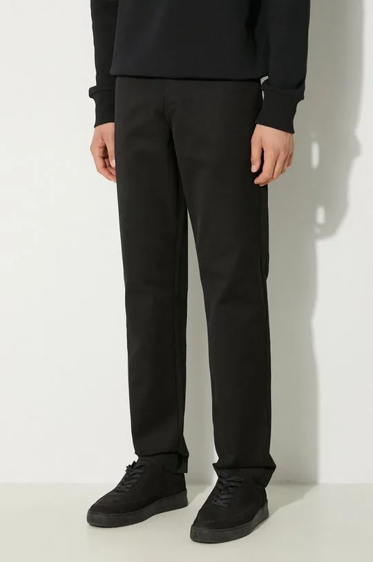 Carhartt WIP trousers Master Pant men's black color I034233.8902