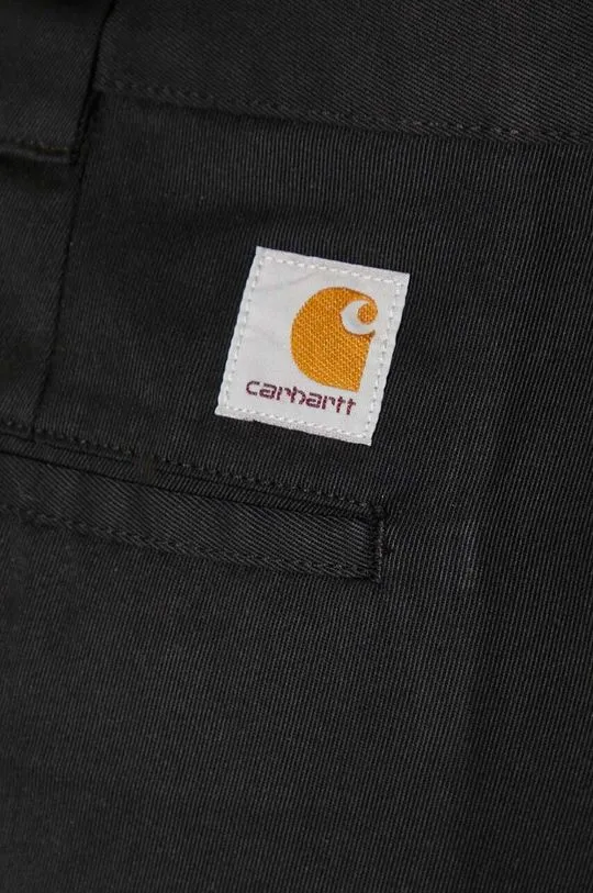 Carhartt WIP trousers Master Pant men's black color I034233.8902