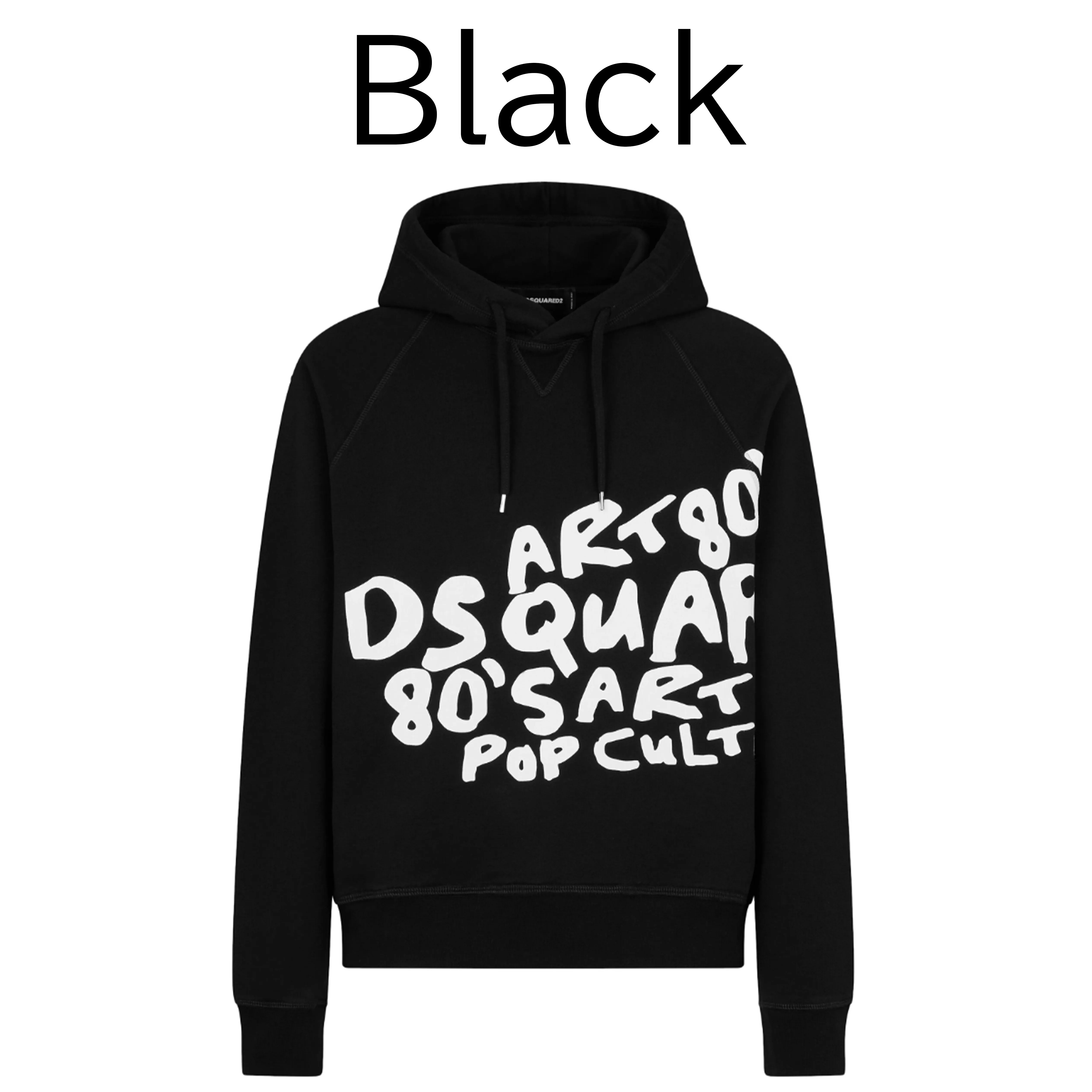 D SQUARED2  |Street Style Long Sleeves Cotton Logo Luxury Hoodies