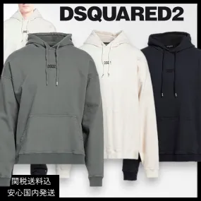 D SQUARED2  |Unisex Street Style Long Sleeves Plain Cotton Logo Luxury