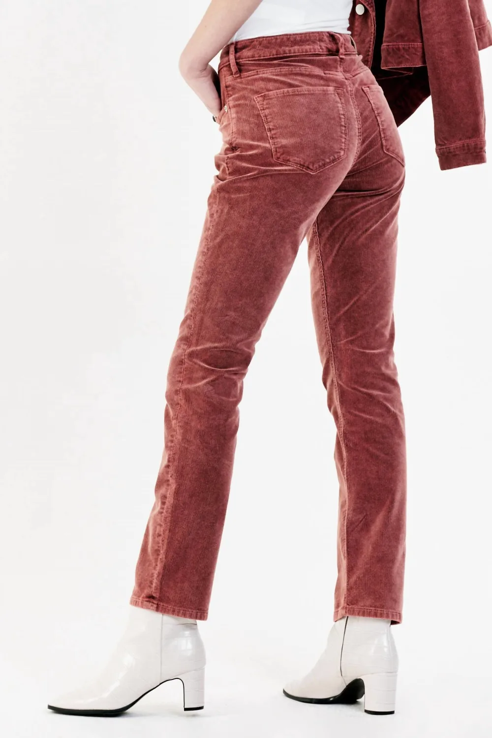 DEAR JOHN DENIM - Blaire High Rise Ankle Slim Straight Corduroy Pants