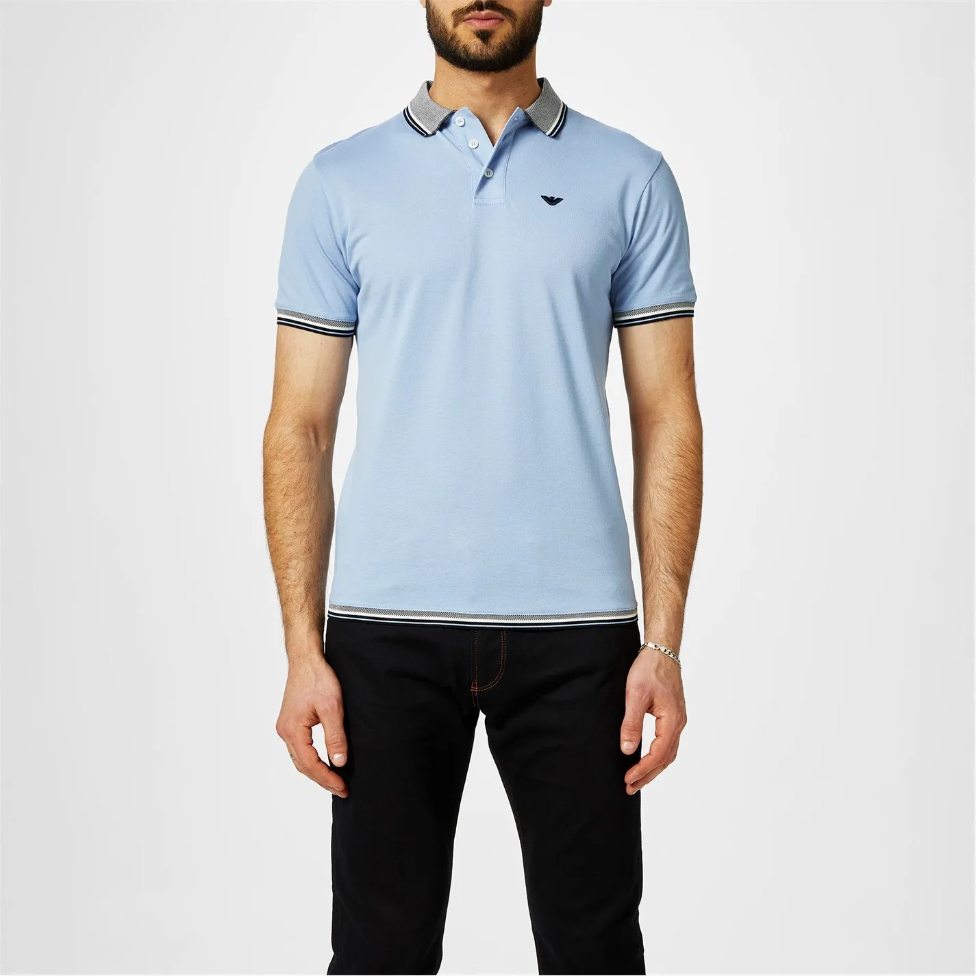 EMPORIO ARMANI  |Button-down Unisex Street Style Plain Cotton Short Sleeves