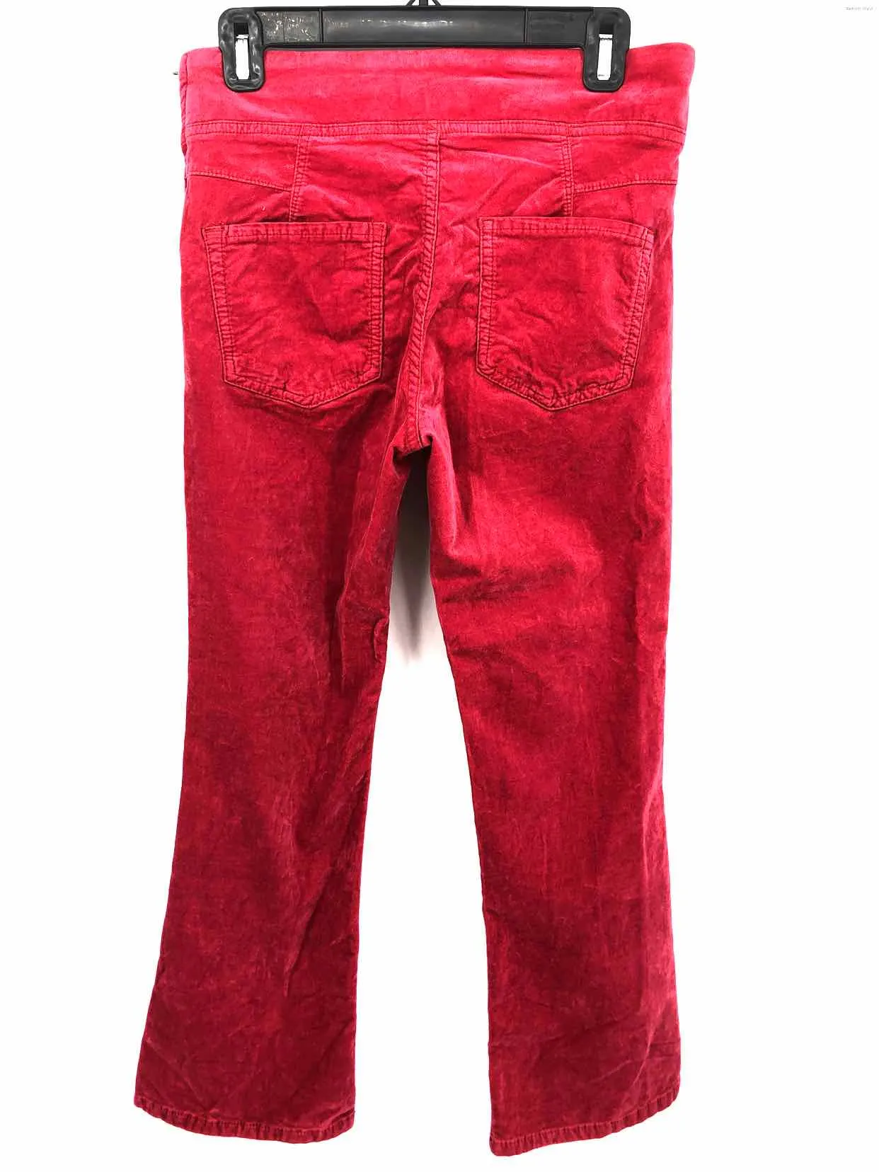 FREE PEOPLE Red Corduroy Flare Size X-SMALL Pants