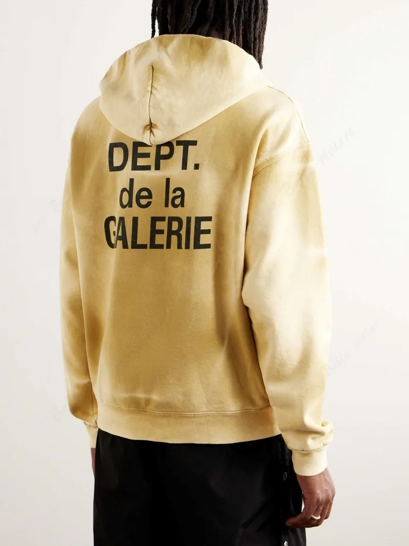 GALLERY DEPT.  |Unisex Street Style Cotton Oversized Logo Hoodies