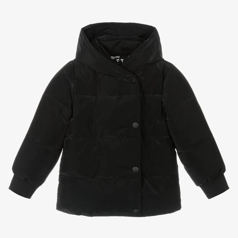 Girls Black Puffer Jacket