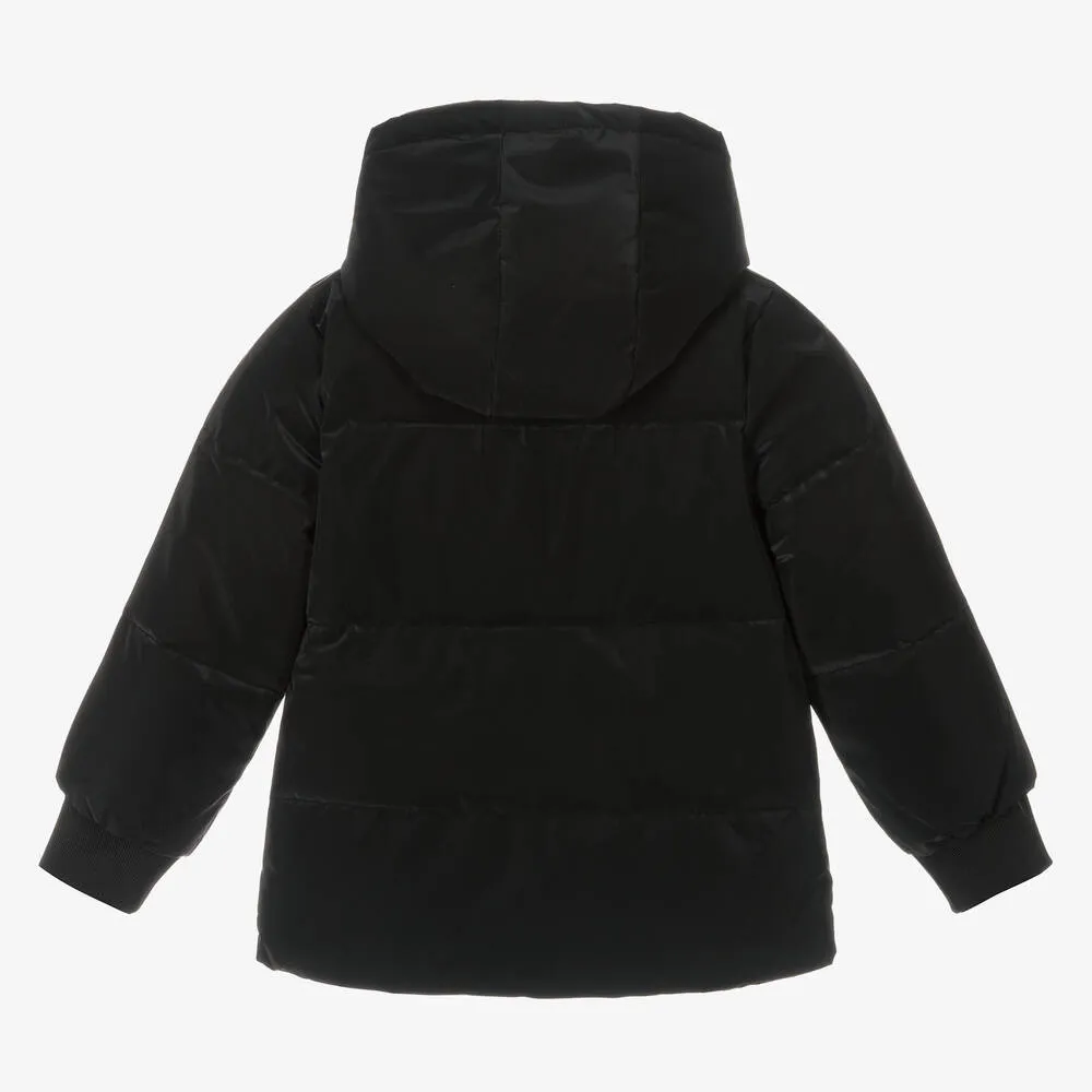 Girls Black Puffer Jacket