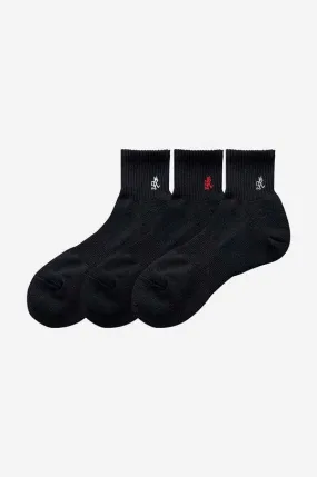 Gramicci socks Basic Short Socks men's black color