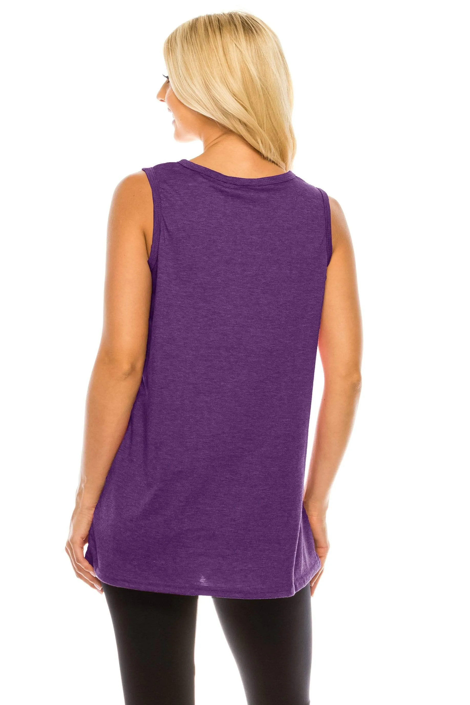 Haute Edition Women's Lazy Loose Fit Tank top. Plus size available