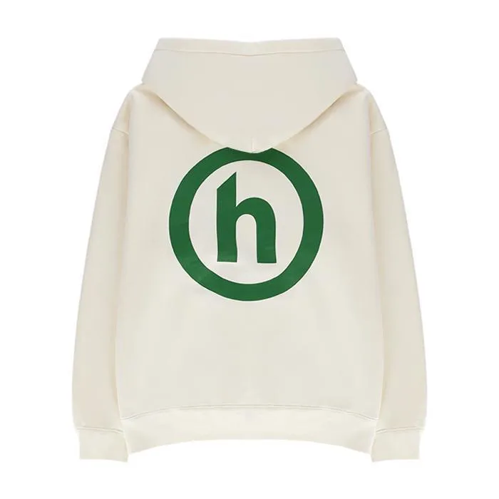 HIDDEN  |Unisex Street Style Plain Cotton Oversized Logo Hoodies