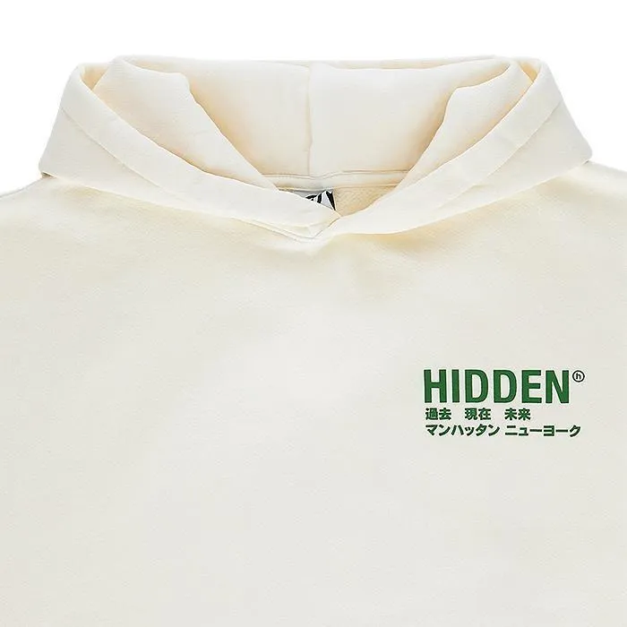 HIDDEN  |Unisex Street Style Plain Cotton Oversized Logo Hoodies