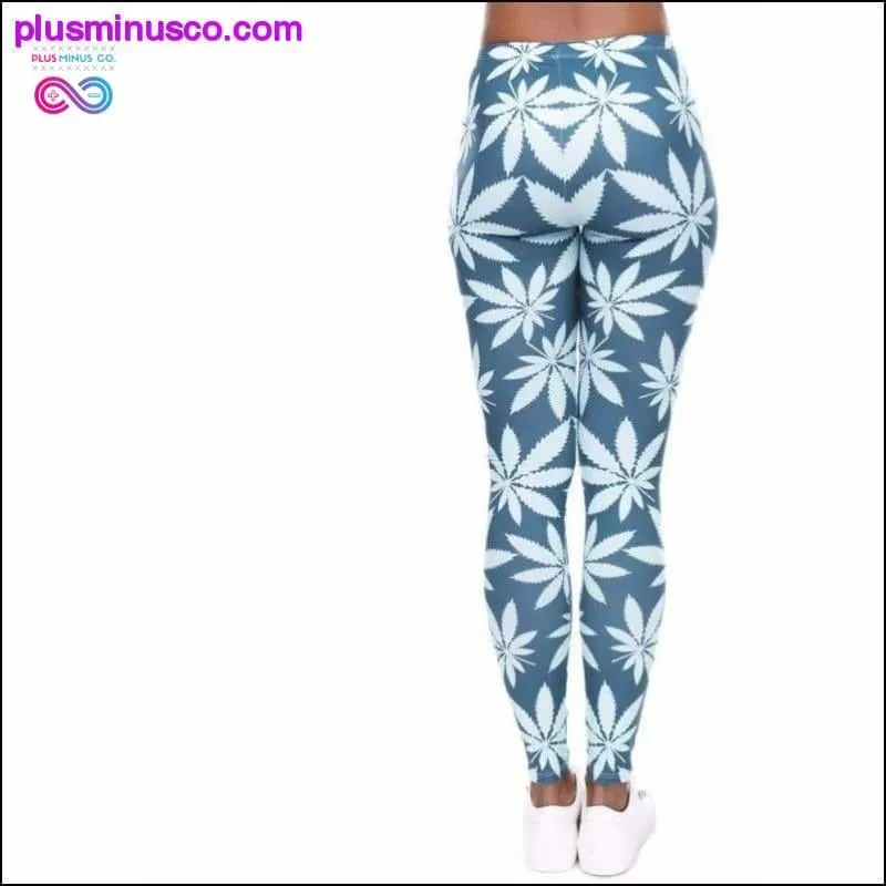 High Quality Blizzard Marijuana Leaf Leggings