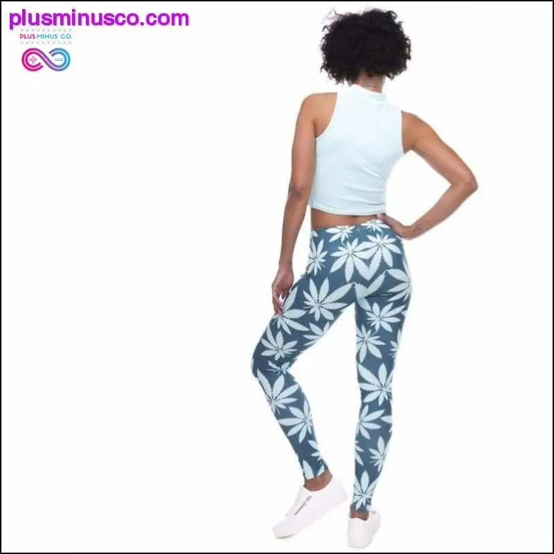 High Quality Blizzard Marijuana Leaf Leggings