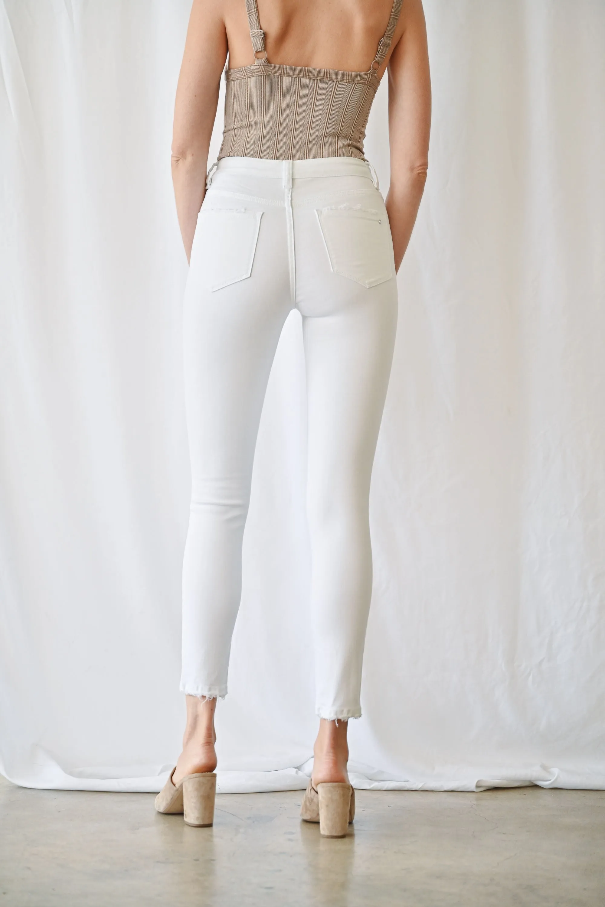 High Rise Ankle Skinny Jeans