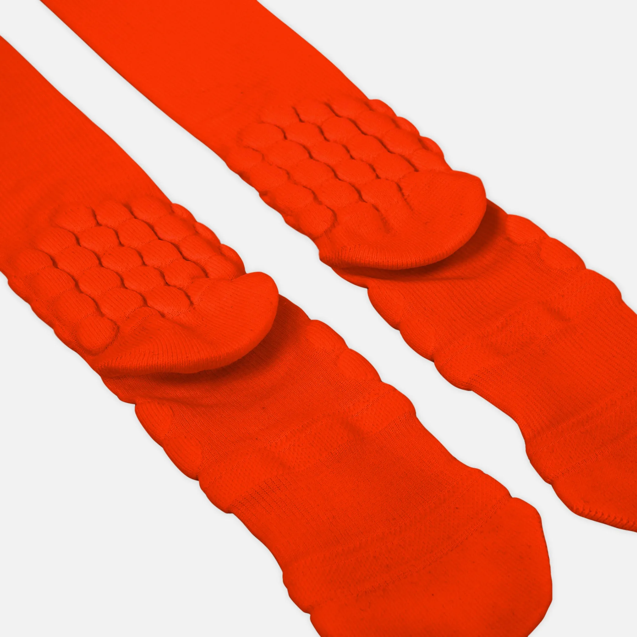 Hue Orange Football Padded Long Socks