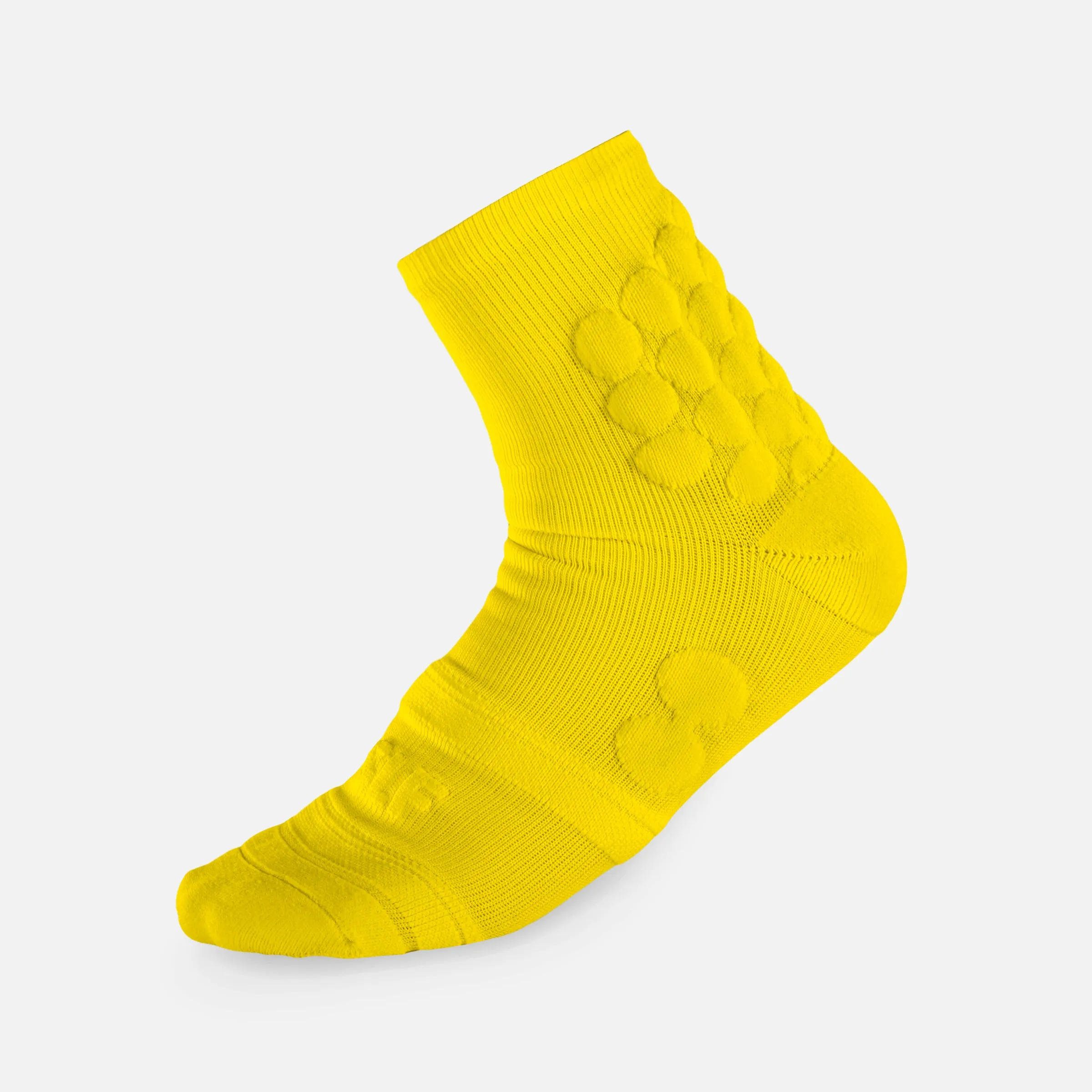 Hue Yellow Football Padded Short Socks