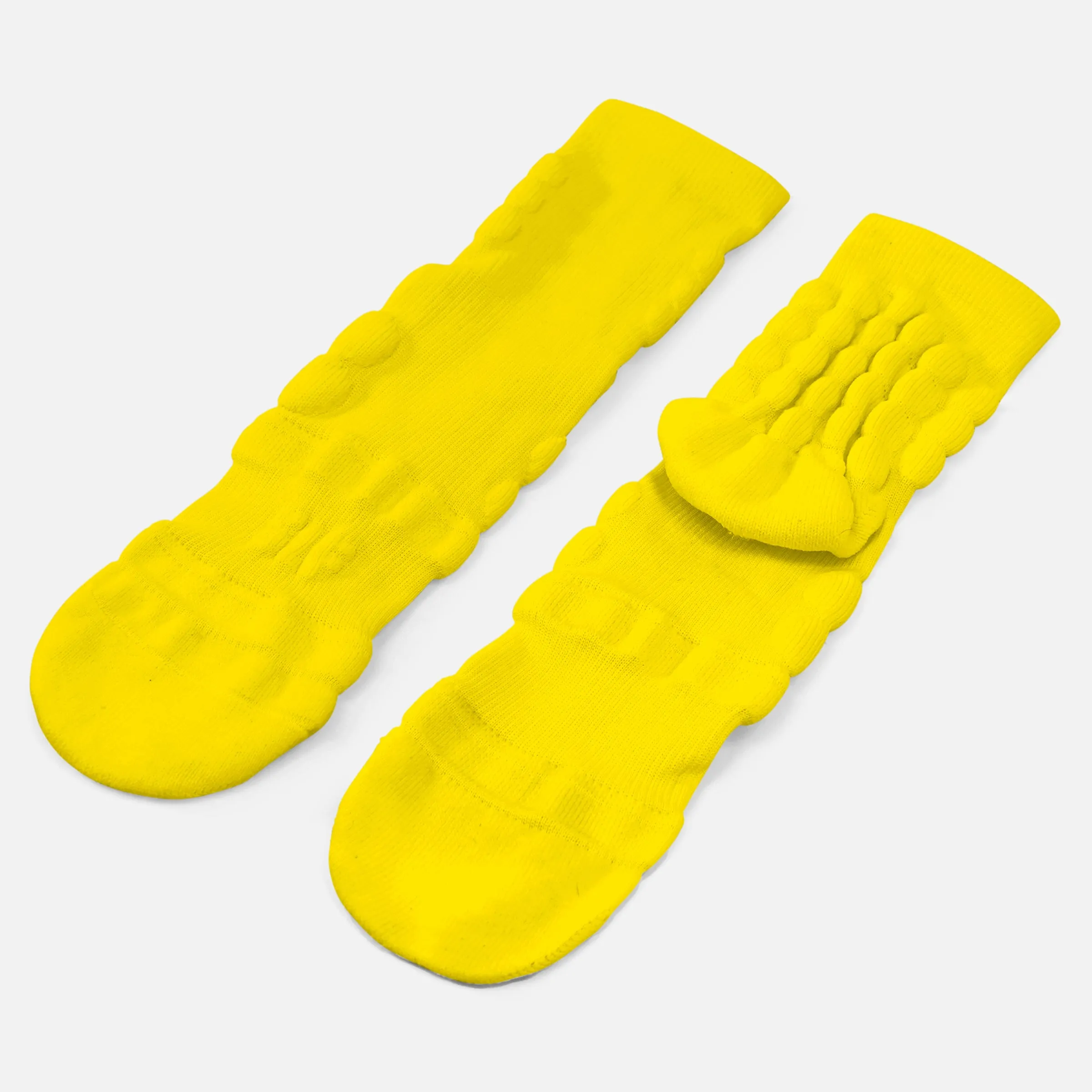 Hue Yellow Football Padded Short Socks