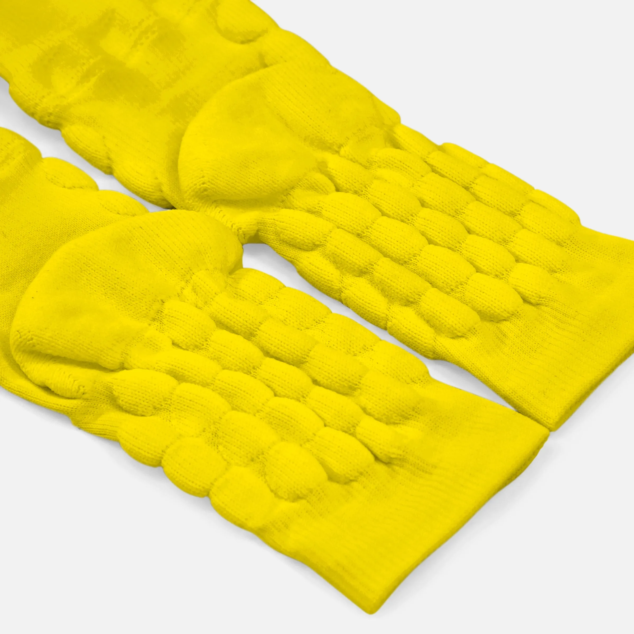 Hue Yellow Football Padded Short Socks