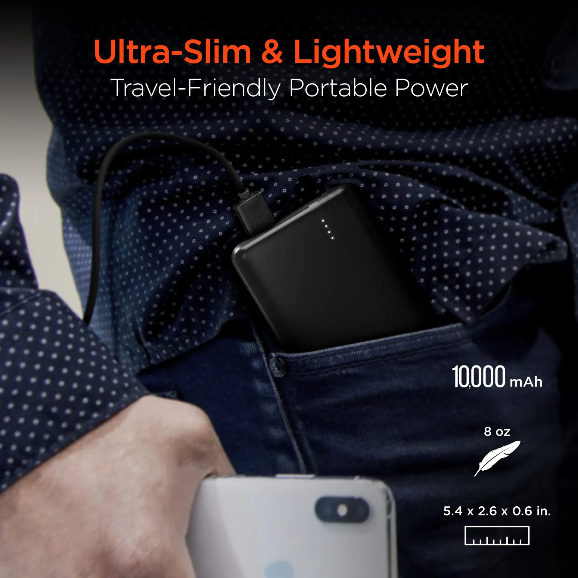 Hypergear 10000 mAh Power Bank - Black