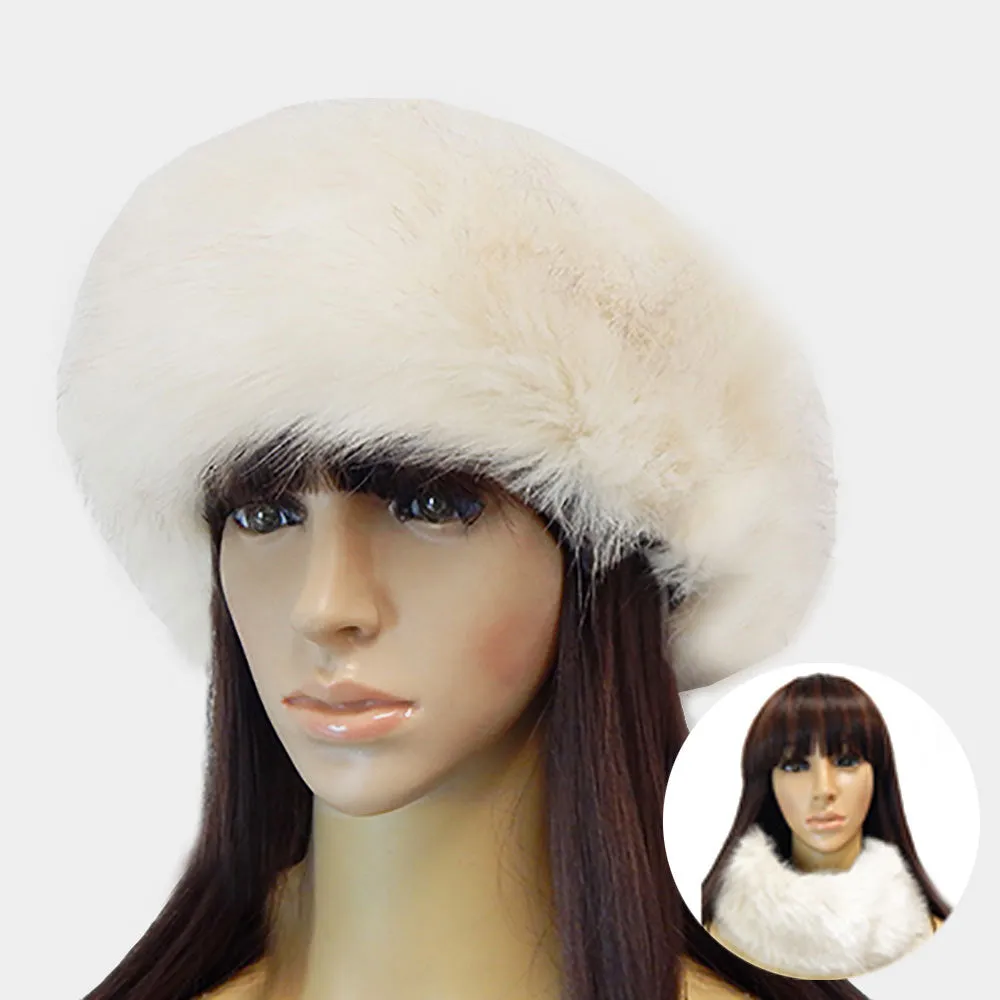 iLLASPARKZ Faux Fur Earmuff Headband / Scarf