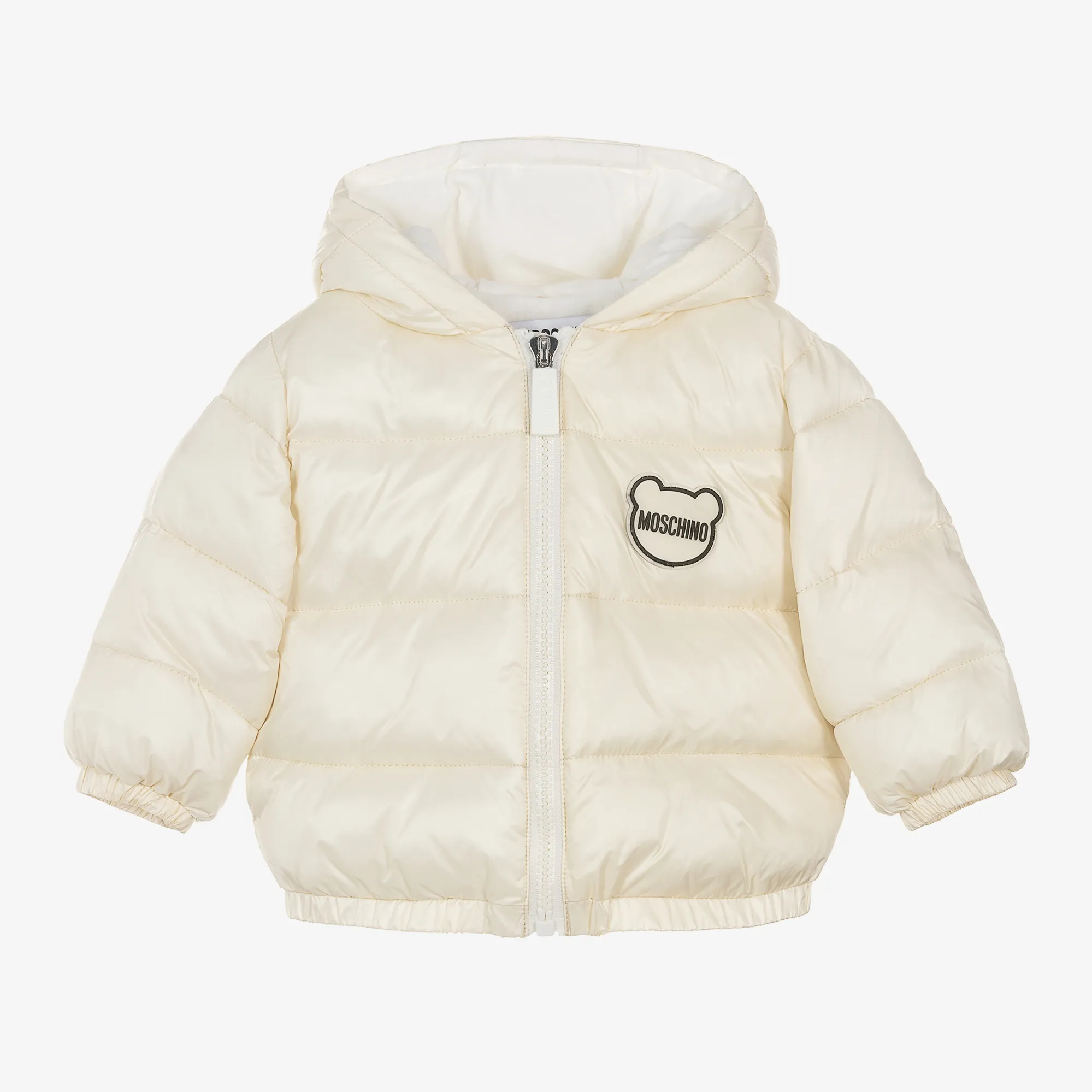 Ivory Hooded Puffer Jacket