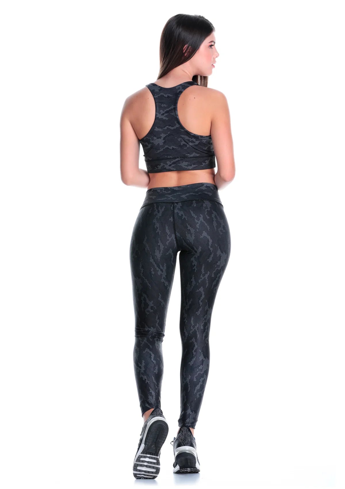 Leggings - Camouflage Black - Running - Yoga Pants  - Fitness - Gym