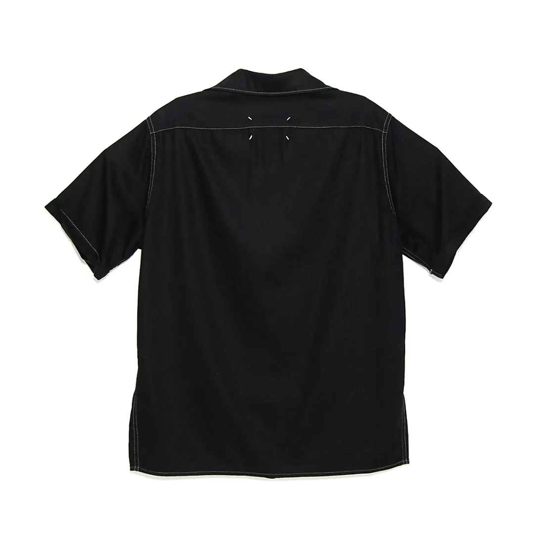 Maison Margiela  |Button-down Blended Fabrics Street Style Short Sleeves Logo