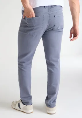 Mens Mid Blue Slim Trousers