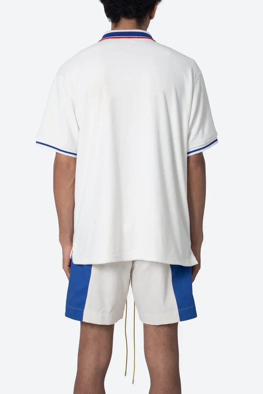 MNML  |Pullovers Button-down Street Style Plain Short Sleeves